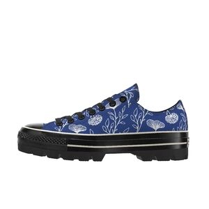 Converse Canvas Sneakers with Floral Motif